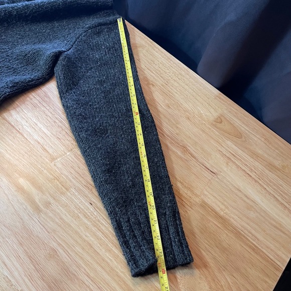 Polo Ralph Lauren Men's Dark Gray 4 Button Alpaca Wool Blend L Sweater Pullover - Picture 6 of 8